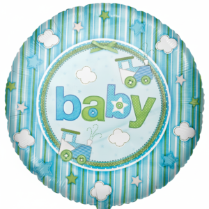 18" Baby Boy Blue Carter Foil Balloons
