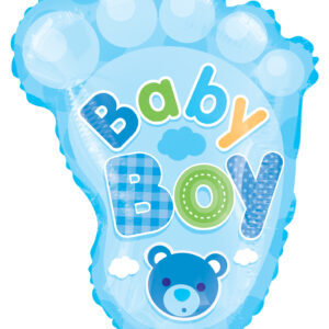 14" Baby Boy Foot Balloon