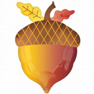 18"A Leaf Acorn Fall