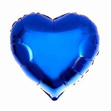 18" SOLID ROYAL BLUE HEART