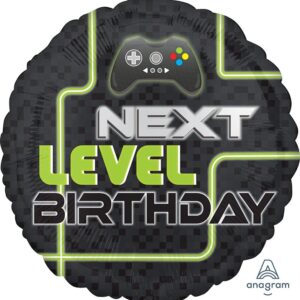 18" Level Up Birthday Foil Balloon